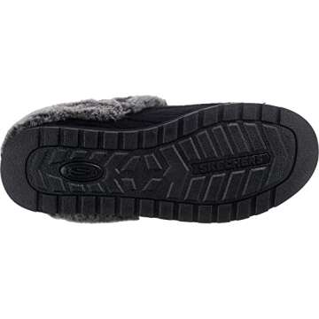 Skechers BOBS Women's Keepsakes - Ice Angel Slipper, Black, 9 M US