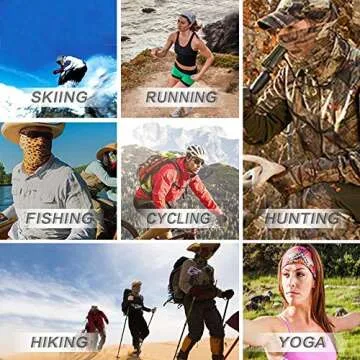 4th of July American Flag USA Face Masks Balaclavas Women Men Casual Patriotic Headwear Headband Face Scarf Mask Bandanas