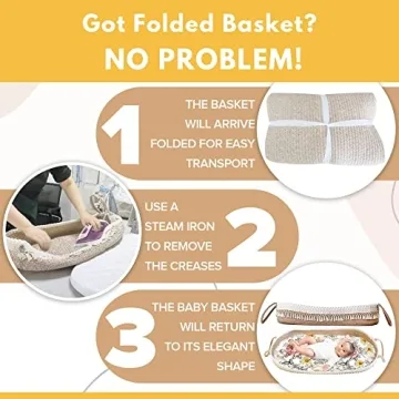 Macrame Baby Changing Basket Set - Boho Nursery Essential