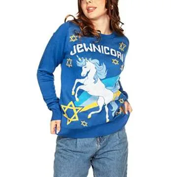 Tipsy Elves Hanukkah Sweaters for Women - Adult Ugly Sweaters for The Holidays - Cute and Cozy Ultra...