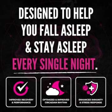 8-IN-1 All-Natural Sleep Aid Supplement for Recovery, Immunity, & Sleep Support | Organic Reishi & Valerian Root | Ashwagandha Root & VitaCherry Sport | Apigenin & L-Theanine | Melatonin & Vitamin D3