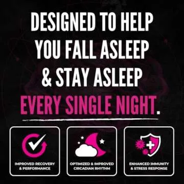 8-IN-1 All-Natural Sleep Aid Supplement for Recovery, Immunity, & Sleep Support | Organic Reishi & Valerian Root | Ashwagandha Root & VitaCherry Sport | Apigenin & L-Theanine | Melatonin & Vitamin D3