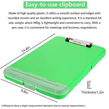 Waterproof Clipboard with Storage - Ideal for Nurses & Students