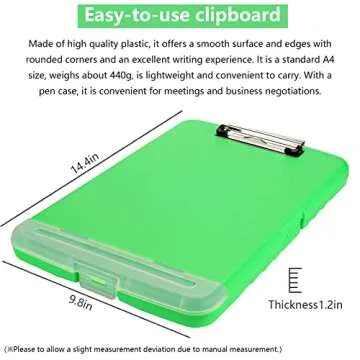 Waterproof Clipboard with Storage - Ideal for Nurses & Students