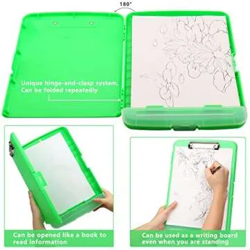 Waterproof Clipboard with Storage - Ideal for Nurses & Students