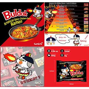 [New] Samyang Ramen/Spicy Chicken Roasted Noodles, 4.93 Ounce (Pack of 5)