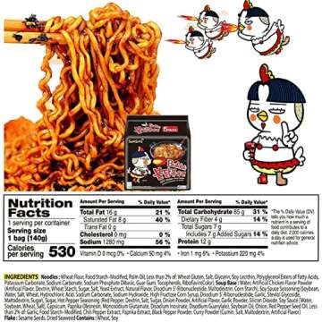 [New] Samyang Ramen/Spicy Chicken Roasted Noodles, 4.93 Ounce (Pack of 5)