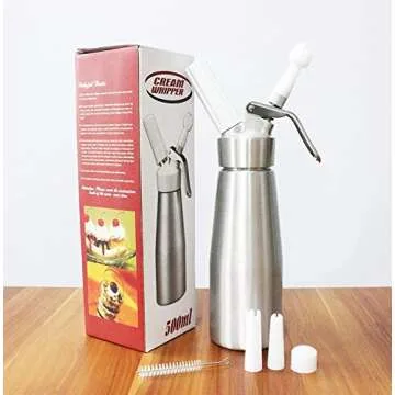 Sivaphe Aluminum 500ML Whipped Cream Dispenser for Gourmet Desserts
