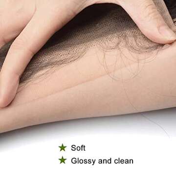 cuckoo 4X4 HD Lace Closure, HD Lace Frontal Closure Human Hair Extensions, Transparent Frontal Closure, Straight 14inch HD Closure, Brazilian Virgin Human Hair Extensions HD Lace Closure 130% Density