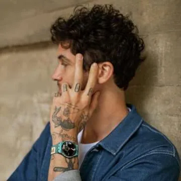 Swatch Ishtar by Jean-Michel Basquiat Quartz Watch, Blue