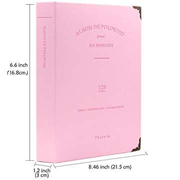 Ablus 120 Pockets Mini Photo Album for Fujifilm Instax Mini 7s 8 8+ 9 25 26 50s 70 90 Instant Camera...