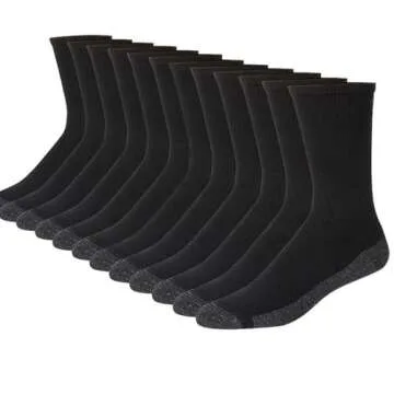 20 Pairs Crew Athletic Socks for Men Moisture Wicking Cushion Crew Socks for Sport Running Traveling...
