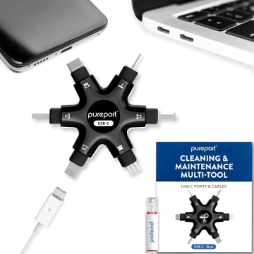 pureport USB-C Multi-Tool Phone Cleaning Kit | Clean Repair & Restore Cell Phone Tablet & Laptop USB...