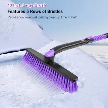 HEEYA 48 Inch Long Snow Brush for SUVs - Extendable & Durable
