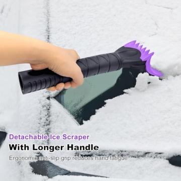 HEEYA 48 Inch Long Snow Brush for SUVs - Extendable & Durable