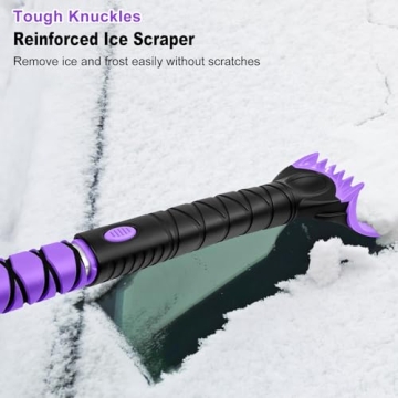HEEYA 48 Inch Long Snow Brush for SUVs - Extendable & Durable