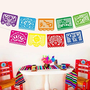 Vibrant 18 Feet Long Mexican Party Banner - DomeStar Decor