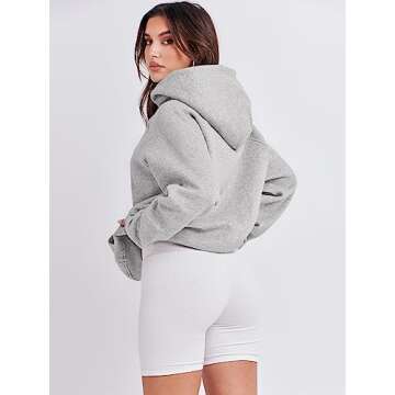 ANRABESS Women's Oversized Fleece Hoodie - Comfy Fall Wear