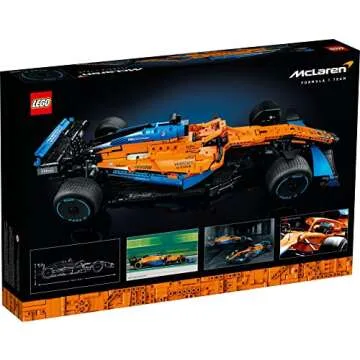 LEGO 42141 Technic McLaren Formula 1 2022 Replica Race Car Model Building Kit, F1 Motor Sport Set Birthday Gift Idea for Adults, Men, Women, Him, Her, Husband, Collectible Home Decor