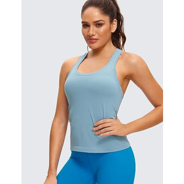 CRZ YOGA Seamless Tank Top Women Breathable Workout Shirt