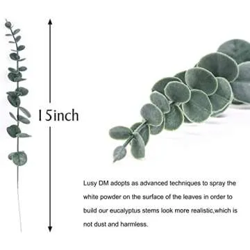 Onetoy 36pcs Eucalyptus Stems for Weddings and Decor