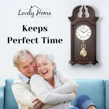 Elegant Wooden Pendulum Wall Clock for Timeless Decor