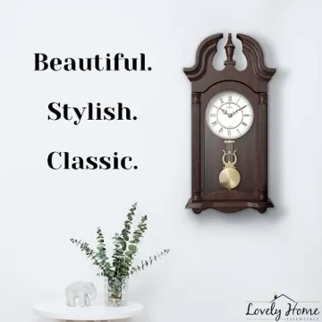Elegant Wooden Pendulum Wall Clock for Timeless Decor