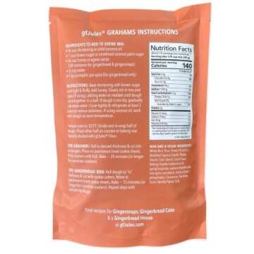 gfJules Certified Gluten Free Graham Cracker and Gingerbread Baking Mix | Non-GMO, Vegan, Kosher & T...