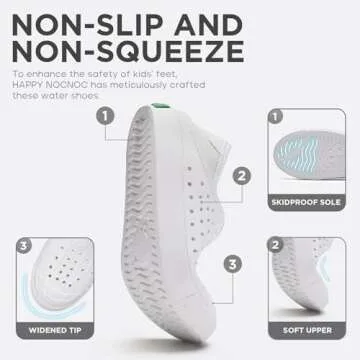 HAPPY NOCNOC Lightweight Slip On Sneaker for Kids