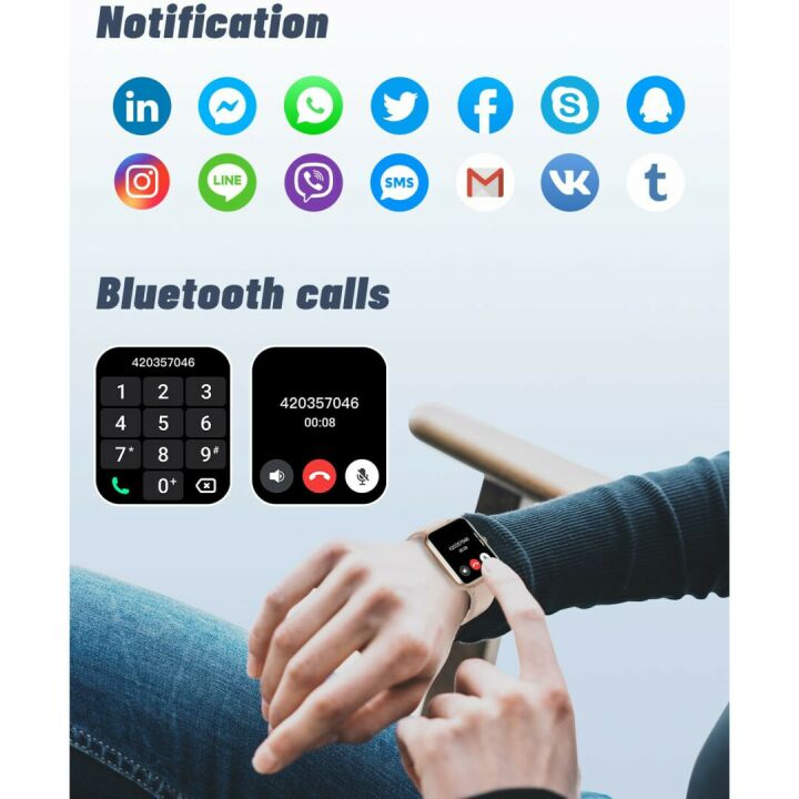 GRV Smart Watch - Waterproof Fitness Tracker for All