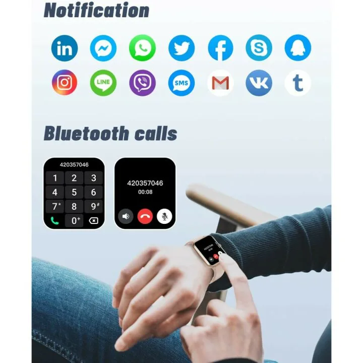 GRV Smart Watch - Waterproof Fitness Tracker for All