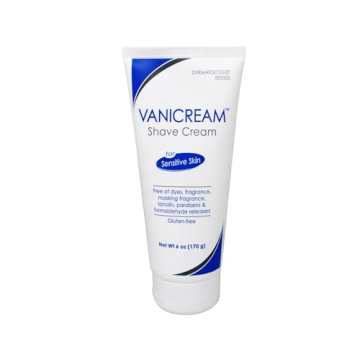 Vanicream Shave Cream - Gentle, Hydrating & Fragrance-Free for Sensitive Skin | 6 oz