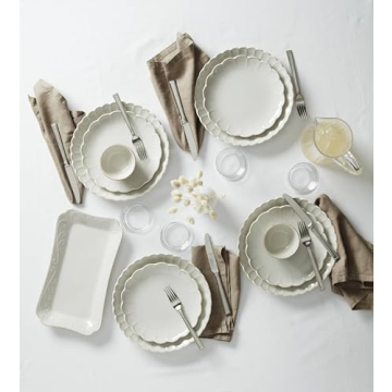 Stunning Lenox French Perle 12-Piece Dinnerware Set