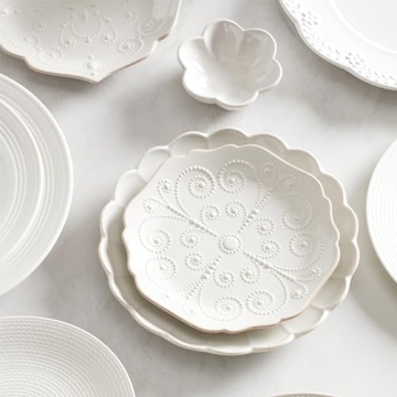 Stunning Lenox French Perle 12-Piece Dinnerware Set