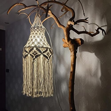 Boho Pendant Light with Adjustable LED for Any Space