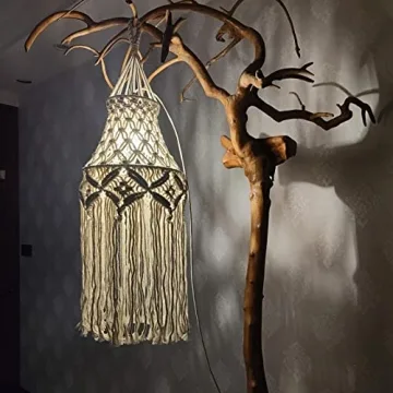 Boho Pendant Light with Adjustable LED for Any Space