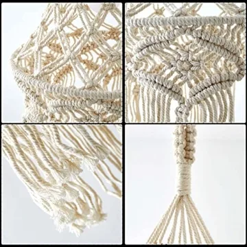 Boho Pendant Light with Adjustable LED for Any Space