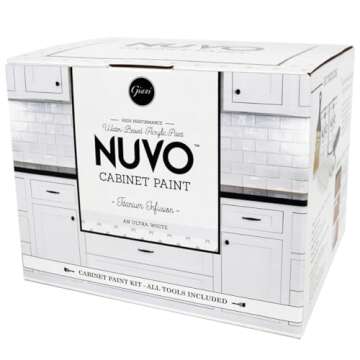 Nuvo Titanium Infusion Cabinet Makeover Kit - Easy DIY 7-Piece Set, Brilliant White, Long-Lasting Fi...