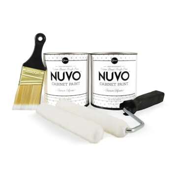 Nuvo Titanium Infusion Cabinet Makeover Kit - Easy DIY 7-Piece Set, Brilliant White, Long-Lasting Finish
