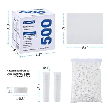 Ultra Soft 500PCS Compressed Towels Pack for Travel