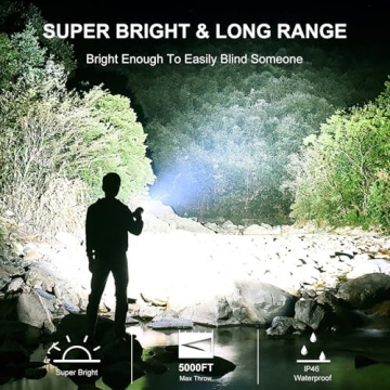 KEPEAK 990,000 Lumens Rechargeable Flashlight for All