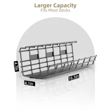 Under Desk Cable Management Tray for Organized Workspace
