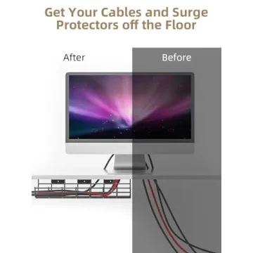 Under Desk Cable Management Tray for Organized Workspace