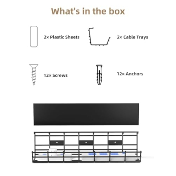 Under Desk Cable Management Tray for Organized Workspace