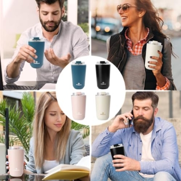 Stylish Insulated PHILORN Pink Coffee Tumbler