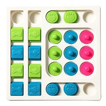 Smart Paws Interactive Pet Puzzle Toys (Level 2-3) Dog Slow Feeder,Dog Puzzle Feeder,Rabbit Toy… (Level 2)