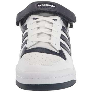 adidas Men's Forum Low Sneaker, White/Shadow Navy/White, 6.5