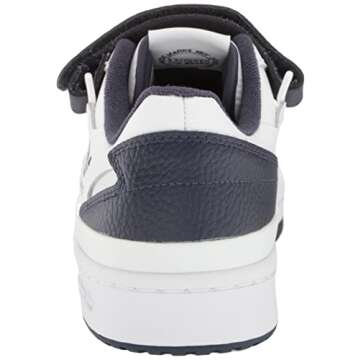 adidas Men's Forum Low Sneaker, White/Shadow Navy/White, 6.5