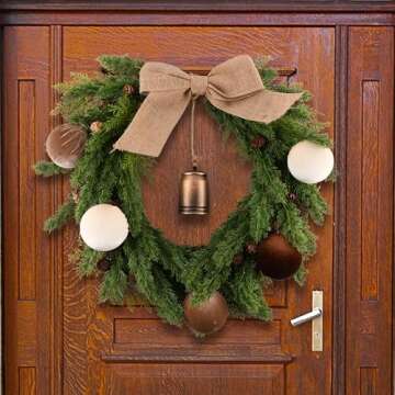 Brown Velvet Christmas Tree Ornaments - 15pcs Shatterproof Christmas Balls for Xmas Trees Decorations - Multicolor Brown Neutral Beige, 80mm 3.15inch