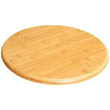 LANSH Bamboo Lazy Susan 12-Inch Rotating Serving Tray/Cabinet Organizer